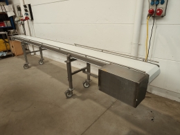  Bande transporteuse en inox de 4 mÃ¨tres